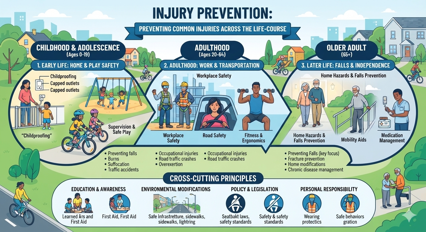 Injury prevention and safer environments